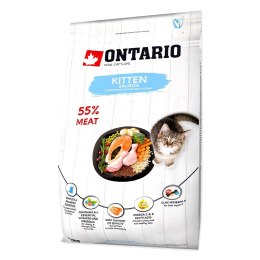 ONTARIO Kitten Salmon 2kg / Pokarm dla kociąt Łosoś (213-10075)