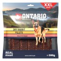 ONTARIO Snack Dry Rabbit Fillet 500g / ONTARIO przysmak dla psów suszone filety z królika 500g (214-5039)