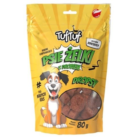 Tuf Tuf Psie żelki - dropsy drobiowe 80g TufTuf