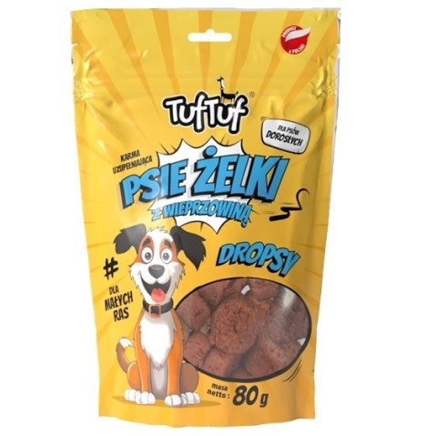 Tuf Tuf Psie żelki - dropsy wieprzowe 80g TufTuf