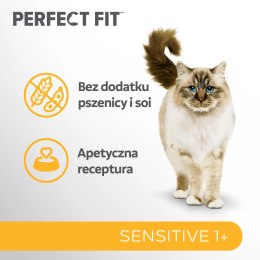 PERFECT FIT Sensitive 1+ Z Indykiem 750g