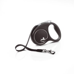 Flexi Smycz Black Design M Taśma 5m Do 25kg Czarna
