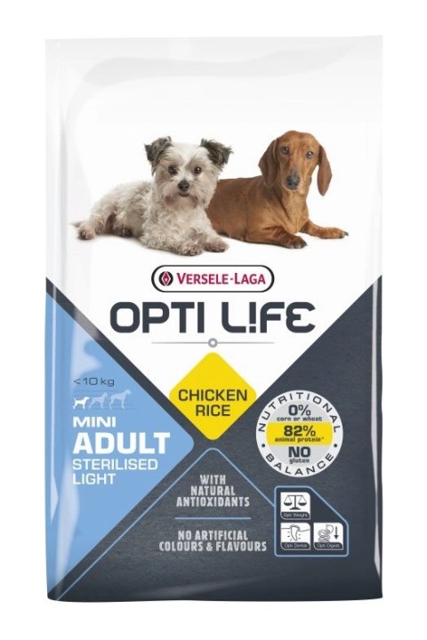 Versele-Laga Opti Life Adult Light Mini Kurczak Z Ryżem 7,5kg