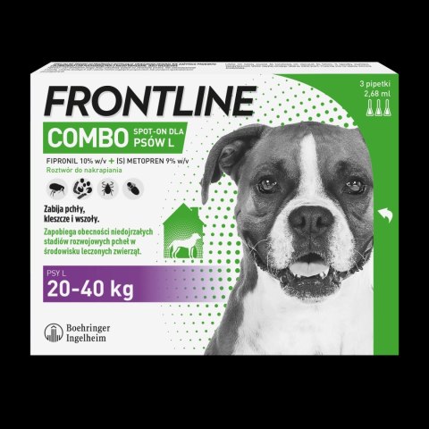 FRONTLINE Combo Spot-On Dla Psów 3x2,68ml