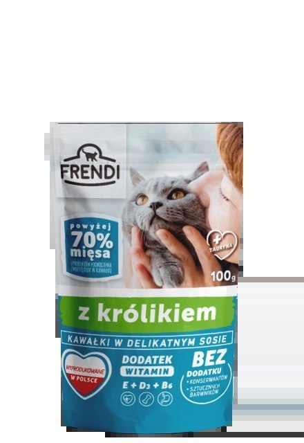 Frendi Kawałki W Delikatnym Sosie Z Królikiem 100g