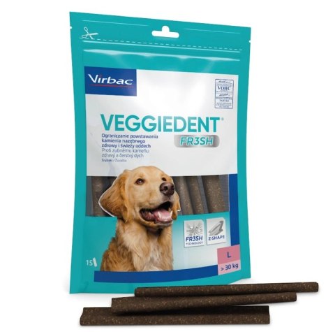 Virbac Veggiedent Fresh Gryzak L (>30kg) 15sztuk
