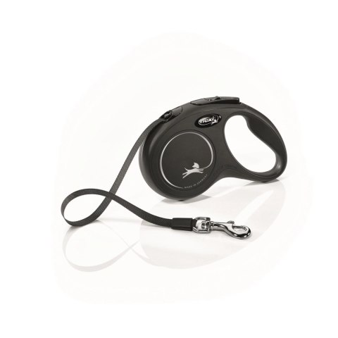 Flexi Smycz New Classic S Taśma 5m Do 15kg Czarna