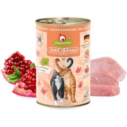 GranataPet DeliCatessen cielęcina i królik mokra karma dla kota 400g GranataPet