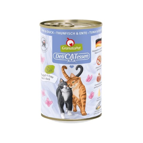 GranataPet DeliCatessen tuńczyk i kaczka mokra karma dla kota 400g GranataPet