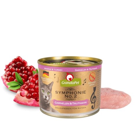 GranataPet Symphonie No.2 krewetki i indyk mokra karma dla kota 200g GranataPet