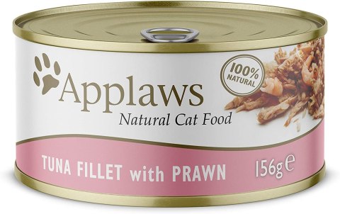 APPLAWS Natural Cat Food Tuńczyk z krewetkami - mokra karma dla kota - 156g Applaws