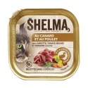 SHELMA Alucup - pełnoporcjowa bezzbożowa karma dla dorosłych kotów. Z kaczką i kurczakiem 100g SHELMA