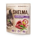 SHELMA karma sucha - pełnoporcjowa karma dla dorosłych kotów sterylizowanych. Bogata w wołowinę 750 g SHELMA