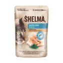 SHELMA saszetka z dorszem i spiruliną dla kota 85g SHELMA