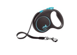 Flexi Smycz Black Design L Taśma 5m Do 50kg Niebieska