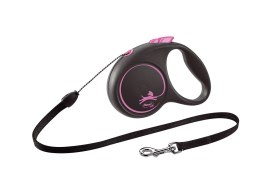 Flexi Smycz Black Design S Linka 5m Do 15kg Różowa