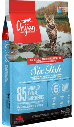 ORIJEN Cat Six Fish - sucha karma dla kota - 5,4g Orijen
