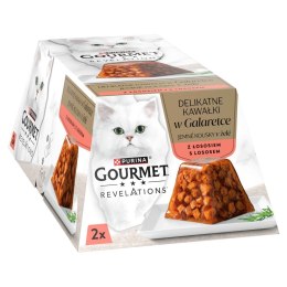 PURINA GOURMET REVELATIONS Łosoś w galaretce 2X57g PURINA NESTLE