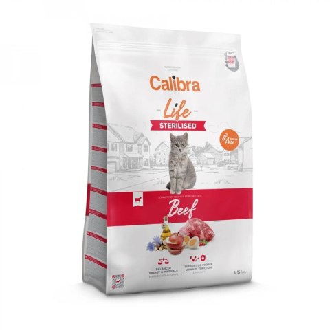 CALIBRA CAT life sterilised beef 1,5kg Calibra