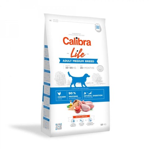 CALIBRA DOG life adult medium breed chicken 12kg Calibra