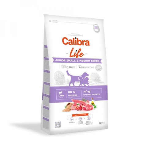 CALIBRA DOG life junior small&medium breed lamb 12kg Calibra