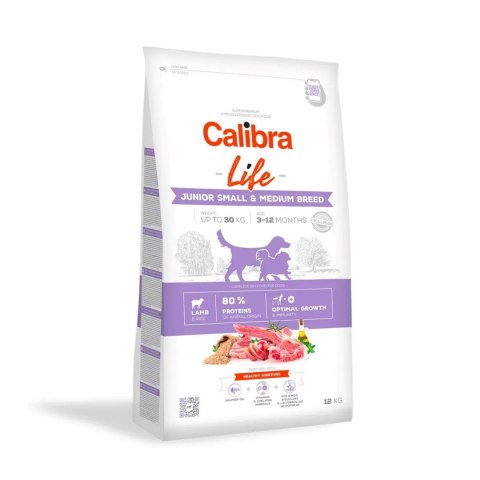 CALIBRA DOG life junior small&medium lamb 2,5kg Calibra
