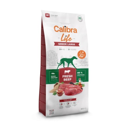 CALIBRA DOG life senior large fresh beef 12kg Calibra