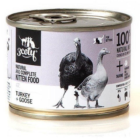 3Coty TURKEY + GOOSE for Kittens 180g 3coty