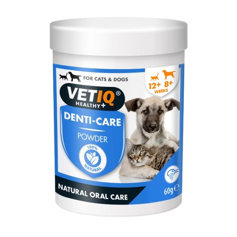 VetIQ 2in1 Denti-Care ochrona zębów 60g Puder WYPRZEDAŻ