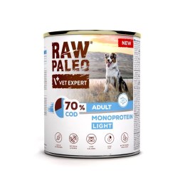 VetExpert Raw Paleo Dorsz/Cod Light Adult Can 800g VetExpert