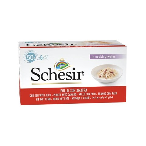 SCHESIR M-Pack Filety z kurczaka z kaczką 6x50g Schesir