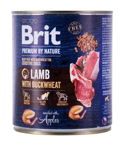 Brit Premium By Nature Lamb&BUCKWHEAT 800g Brit