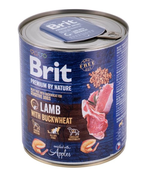 Brit Premium By Nature Lamb&BUCKWHEAT 800g Brit