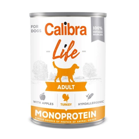 CALIBRA DOG life adult turkey with apples 400g Calibra