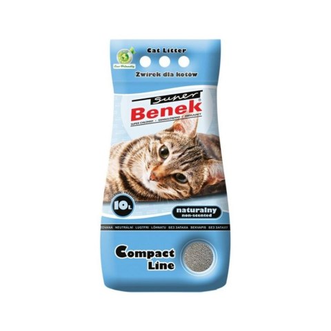 CERTECH Super Benek Compact Naturalny - żwirek dla kota zbrylający - 10 l Super Benek