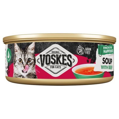 Voskes Cat Soup With Beef - zupka z wołowiną dla kota 50g Voskes