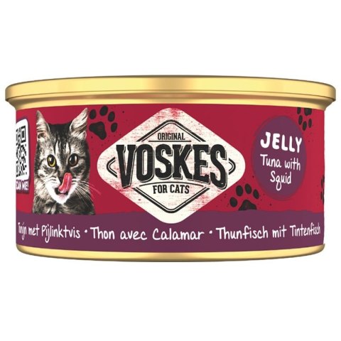 Voskes Tuna With Squid - tuńczyk z kalmarami mokra karma dla kota 85g Voskes