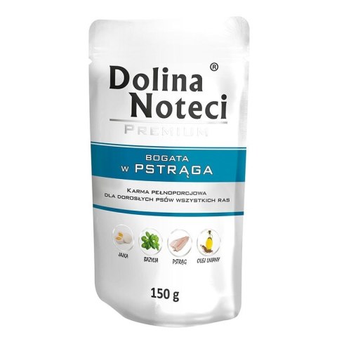 DOLINA NOTECI Premium bogata w pstrąga - mokra karma dla psa - 150g DOLINA NOTECI