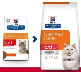 HILL'S Prescription Diet Urinary Care Feline c/d Multicare Stress Chicken - sucha karma dla kota - 8 kg Hill's