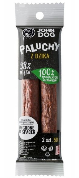 JOHN DOG Paluchy z Dzika - przysmak dla psa - 50 g JOHN DOG