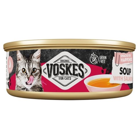Voskes Cat Soup With Salmon - zupka z łososia dla kota 50g Voskes