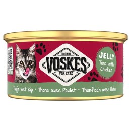Voskes Jelly Tuna With Chicken - tuńczyk z kurczakiem w galarecie mokra karma dla kota 85g Voskes