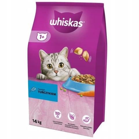 WHISKAS Adult Tuńczyk z warzywami - sucha karma dla kota - 14 kg Whiskas