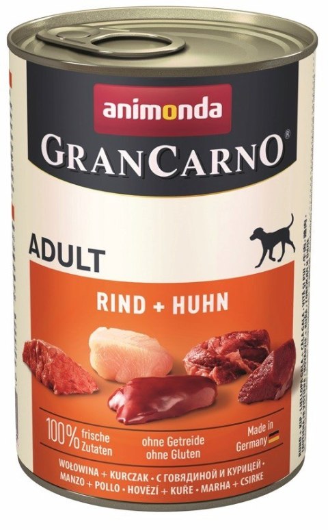 ANIMONDA Grancarno Adult wołowina i kurczak - mokra karma dla psa - 400g Animonda
