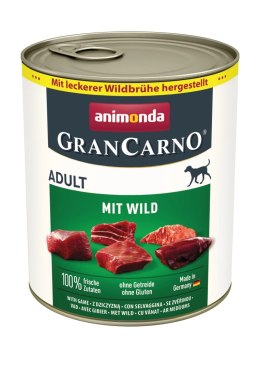 Animonda GranCarno Adult Dog Dziczyzna 800g