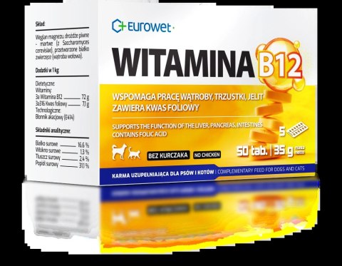 EUROWET Witamina B12 50 Tabl.