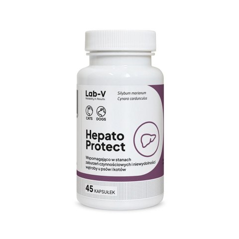 Lab-v Hepato Protect Wspomaganie Funkcji Wątroby Dla Psów I Kotów 45 Kapsułek