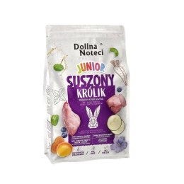 DOLINA NOTECI Premium Junior Suszony Królik - sucha karma dla psa - 4 kg DOLINA NOTECI