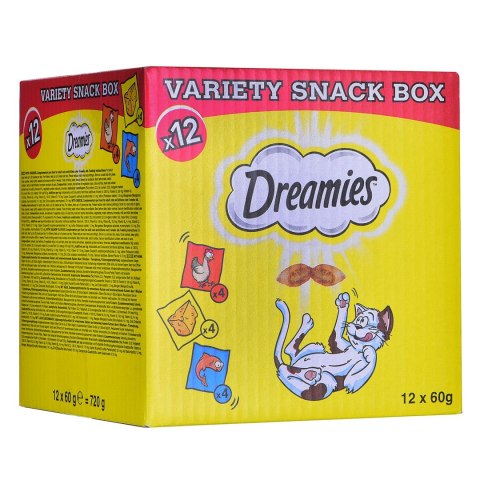 DREAMIES Variety Snack Box - przysmak dla kota - 12x60 g Dreamies