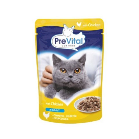 PREVITAL kurczak w sosie dla kotów 100g PREVITAL
